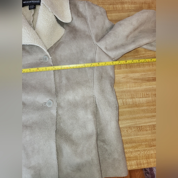 WEATHERPROOF Women's Suede Winter Jacket, size L - Picture 11 of 13